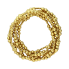 Fashion 404014 <br> Fashion bracelet 18K plated brass 4mm + 1x 6mm beads - set of 6 - Thumbnail Image 2