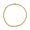 Fashion 404015 <br> Fashion bracelet 18k Gold plated brass 2mm + 1x3mm beads - set of 6 - Thumbnail Image 1