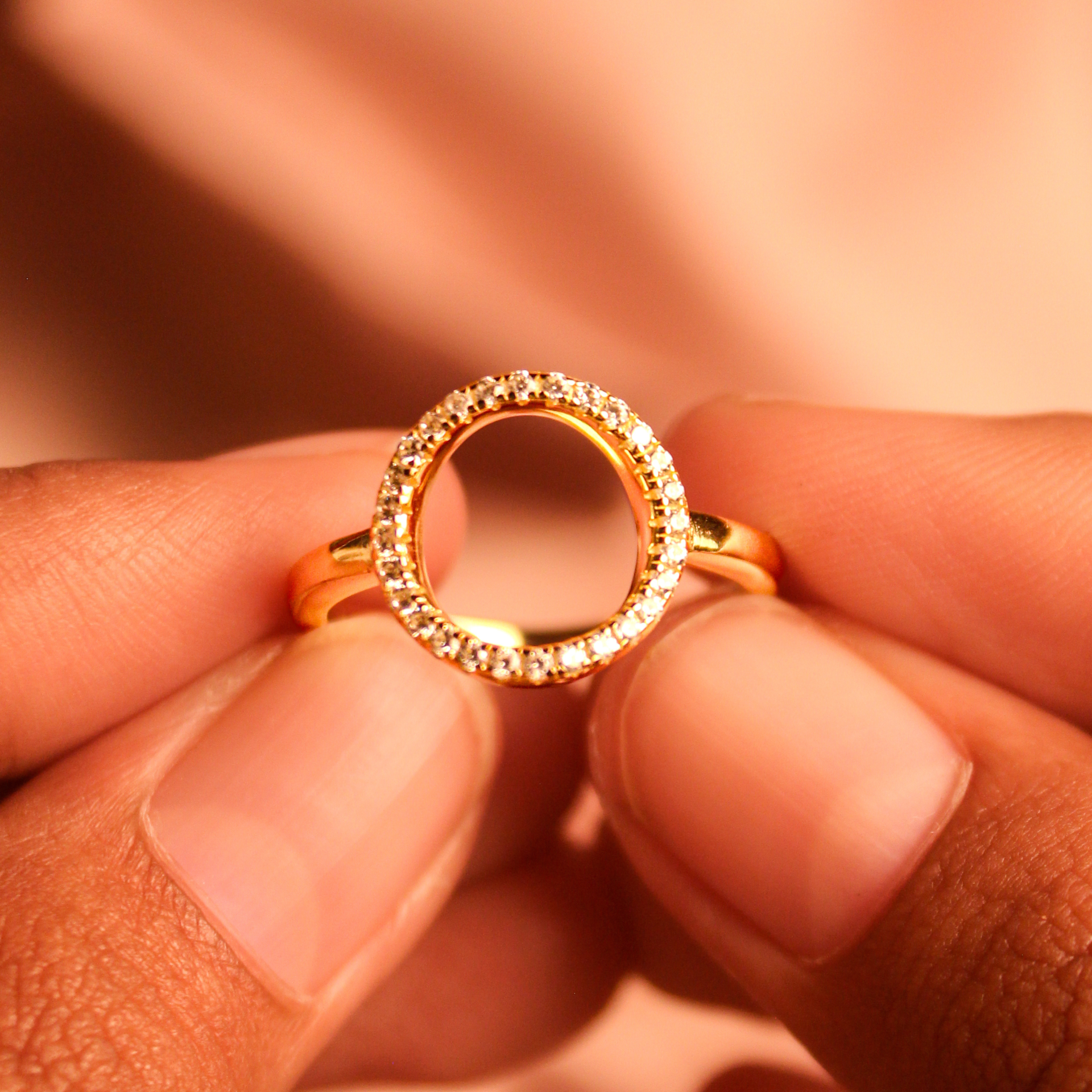 91029<br>ring CZ circle .925 GP - Image 2