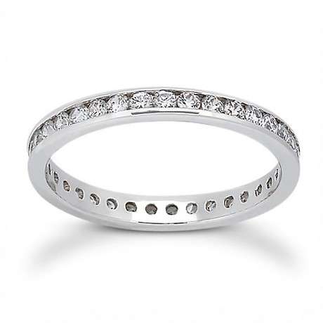 17715<br>ring CZ eternity band .925  RP - Image 1