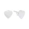 23128<br>ear stud sm hammered heart - Thumbnail Image 1
