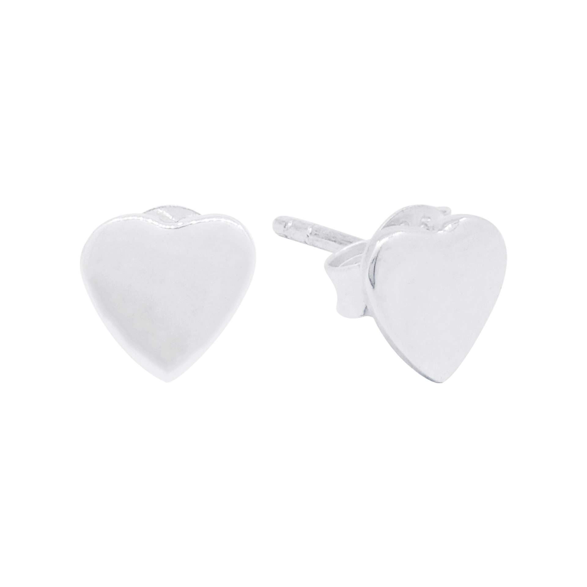 23128<br>ear stud sm hammered heart - Image 1