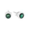 23539<br>ear stud 5mm bezel ABALONE .925 - Sold in 2's - Thumbnail Image 1