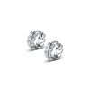 Close-Out-27309<br>huggie leaves w/ clear CZ's .925 RP - Thumbnail Image 1