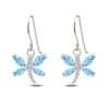 27312<br>earring dragonfly w/ blue CZ wings STERLING SILVER RP - Thumbnail Image 1