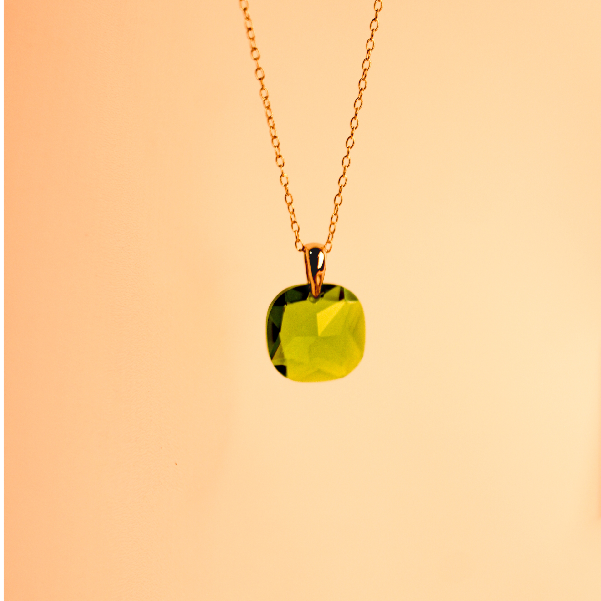 Close-Out-95282<br>necklace color crystal CZ candy hook drop 16"+2" ext  .925 GP.. - Image 3