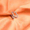 22855<br>huggie 10x2 single CZ  .925 E-coat - Thumbnail Image 3