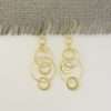 92295<br>earring dangle interlocked various sized hoops .925 GP - Thumbnail Image 2