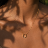 95283<br>necklace abstract frame w/ 4mm CZ  16"+2"ext .925 GP - Thumbnail Image 2