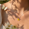 Close-Out-58079<br>ncklace 9x7 enamel rubber ducky 14"+2" chain  .925 E-coat - Thumbnail Image 3