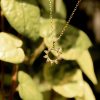 95288<br>necklace 12mm sun w/ clear CZ's  18" chain .925 GP E-coat - Thumbnail Image 4
