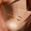 92283<br>ear stud abstract frame w/ 3mm CZ  .925 GP - Thumbnail Image 4