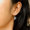 27312<br>earring dragonfly w/ blue CZ wings STERLING SILVER RP - Thumbnail Image 3
