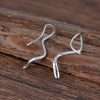 Close-Out-27308<br>earring twist on long wire w/ CZ's .925 RP - Thumbnail Image 3