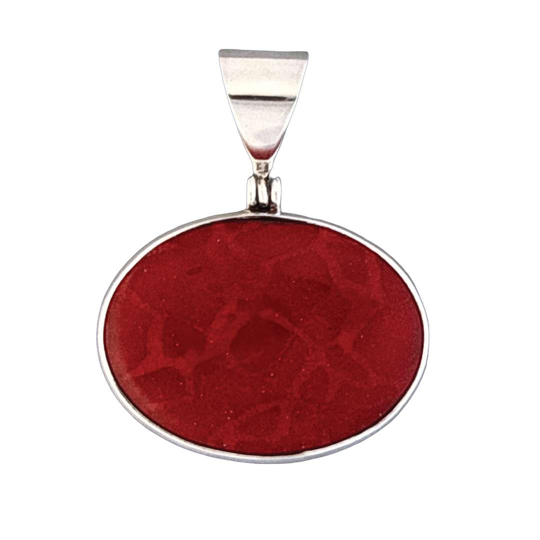 64003<br>pendant Coral horizontal oval - Image 1