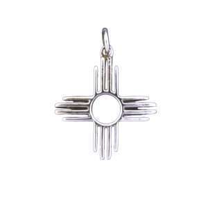 66650<br>pendant ZIA 23x23mm w/spaces 925-Sold in Two's