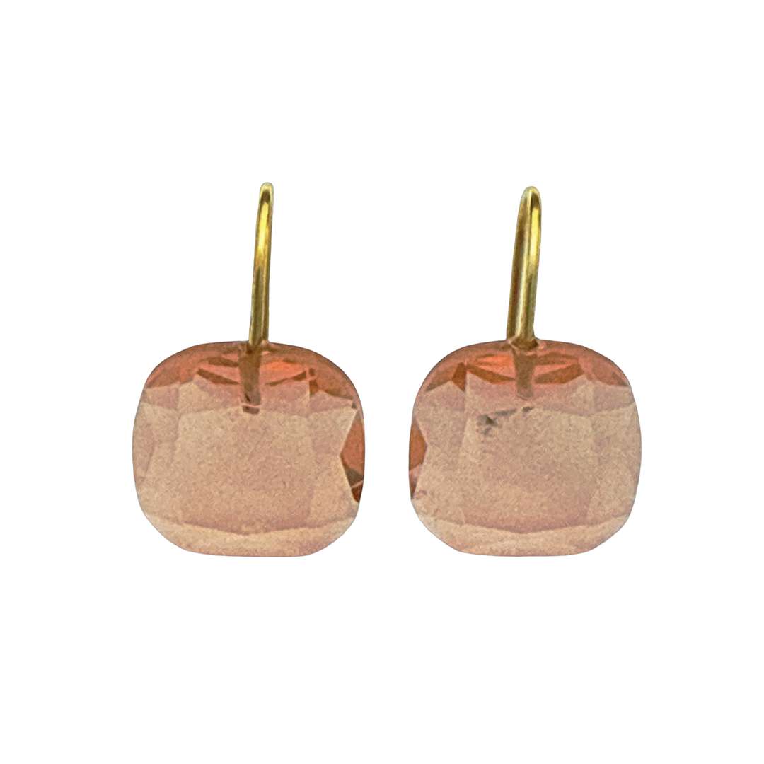 Close-Out-92282<br>earring color crystal CZ candy drop  GP .925.. - Image 6