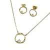 92283<br>ear stud abstract frame w/ 3mm CZ  .925 GP - Thumbnail Image 5