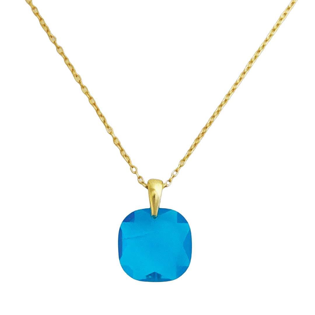 Close-Out-95282<br>necklace color crystal CZ candy hook drop 16"+2" ext  .925 GP.. - Image 10