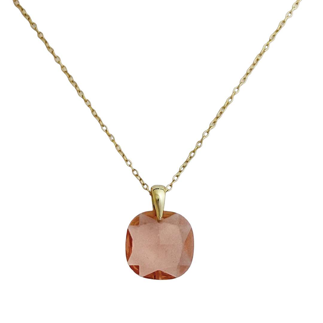 Close-Out-95282<br>necklace color crystal CZ candy hook drop 16"+2" ext  .925 GP.. - Image 9