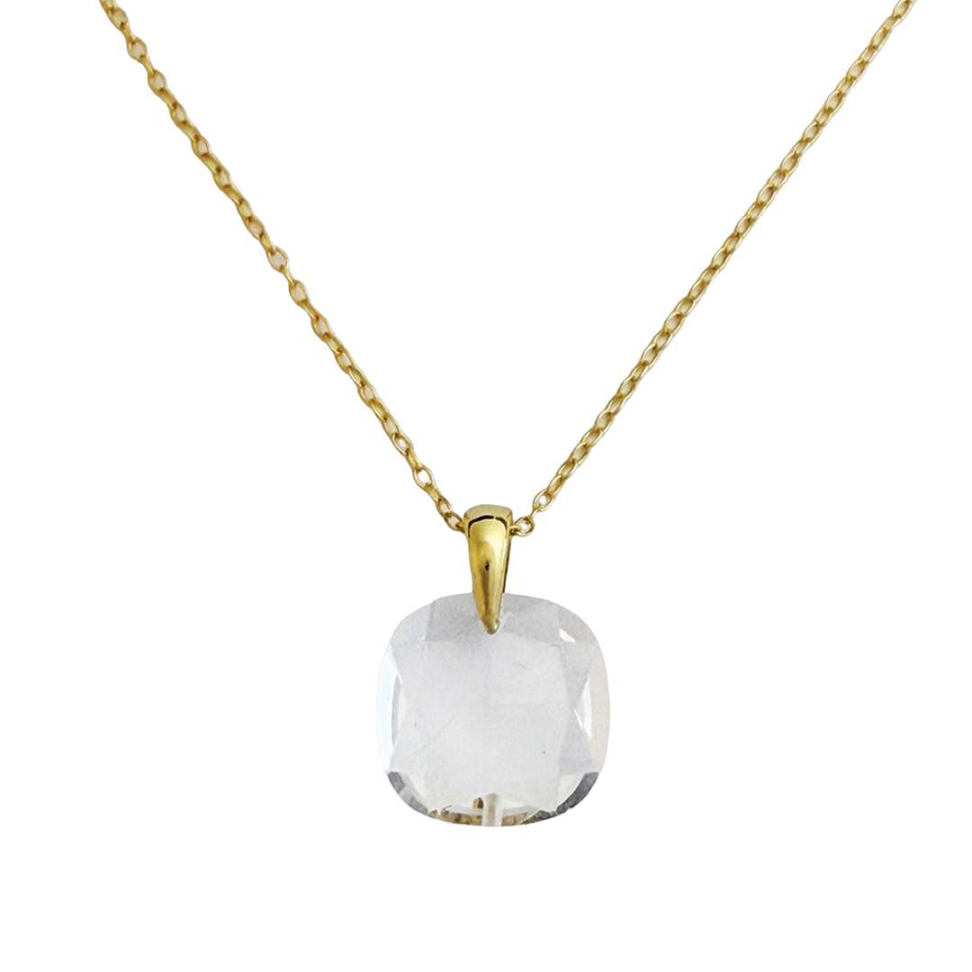 Close-Out-95282<br>necklace color crystal CZ candy hook drop 16"+2" ext  .925 GP.. - Image 8