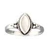 10521<br>ring 7x11mm marquise rope framed MOTHER OF PEARL  .925 - Thumbnail Image 2