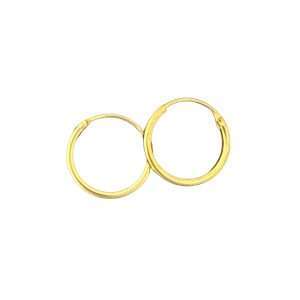92177<br>earring 12mm endless hoop .925 GP