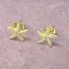 92248<br>ear stud CZ starfish .925 GP - Thumbnail Image 2