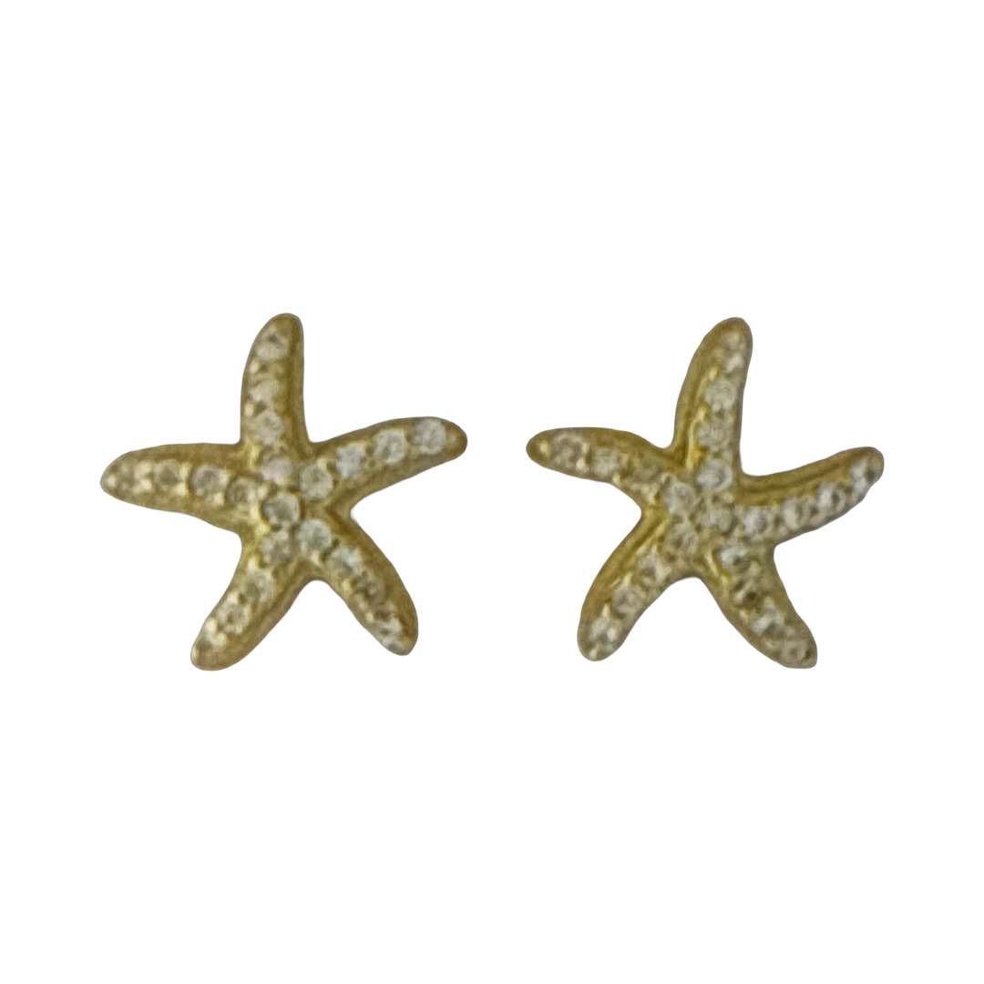 92248<br>ear stud CZ starfish .925 GP - Image 3