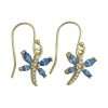 Close-Out-92286<br>earring dragonfly w/ blue CZ wings .925 RP - Thumbnail Image 2