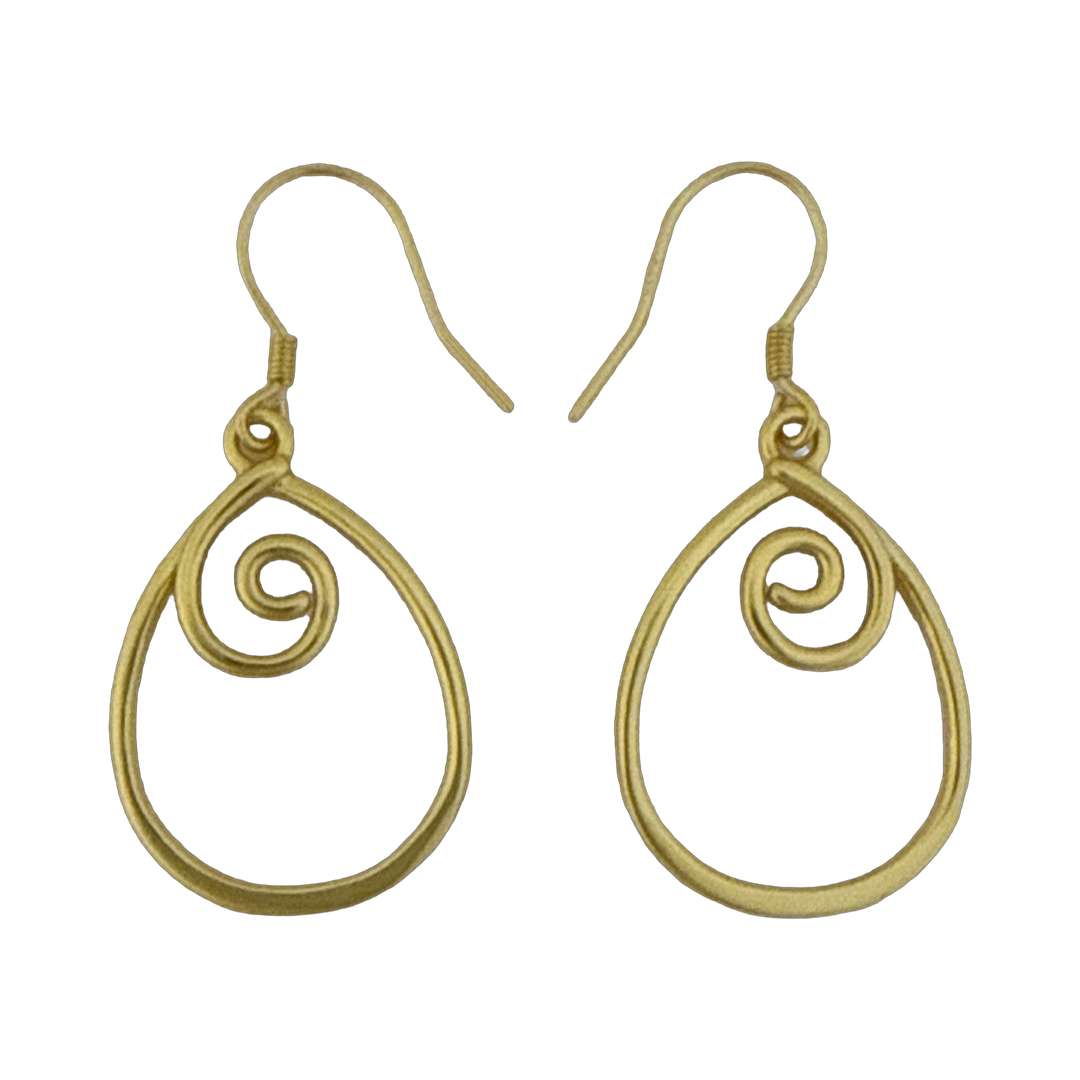 Close-Out-92293<br>earring w/ swirl - Image 1