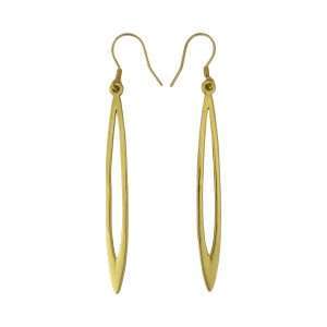 92294<br>earring sleek elongated dangle .925  GP