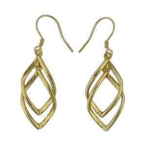 92297<br>earring double swirl 13x30 .925  GP