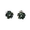 27409<br>ear stud ABALONE carved flower 6mm rd - Thumbnail Image 2