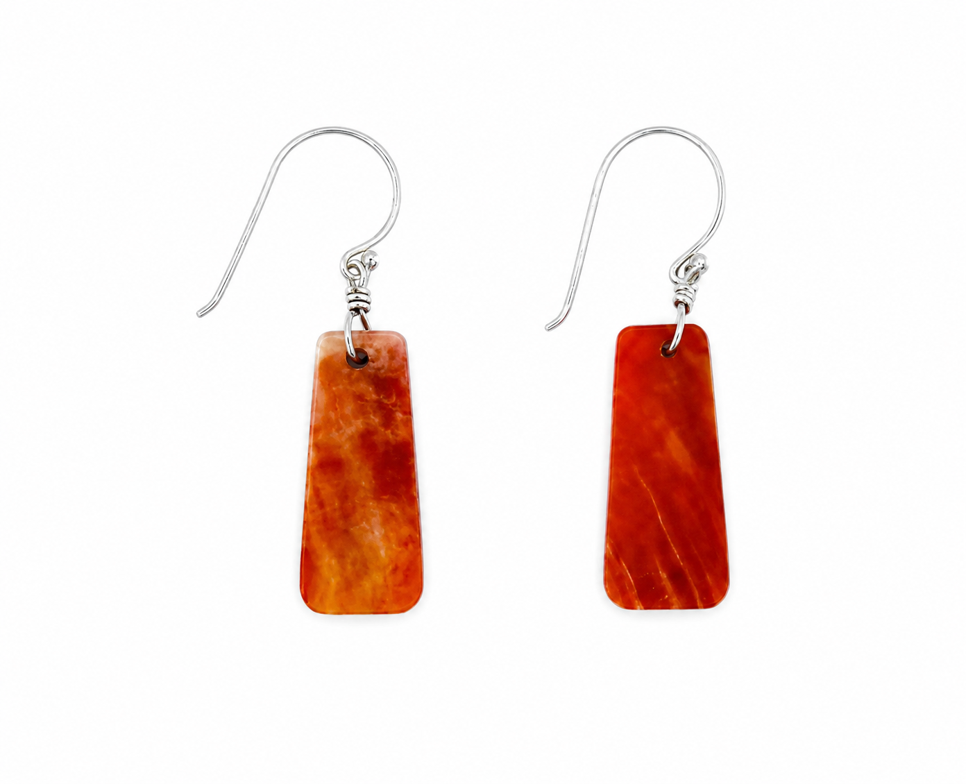 27420<br>earring SPINY OYSTER rectangle 10x23mm 925 - Image 1