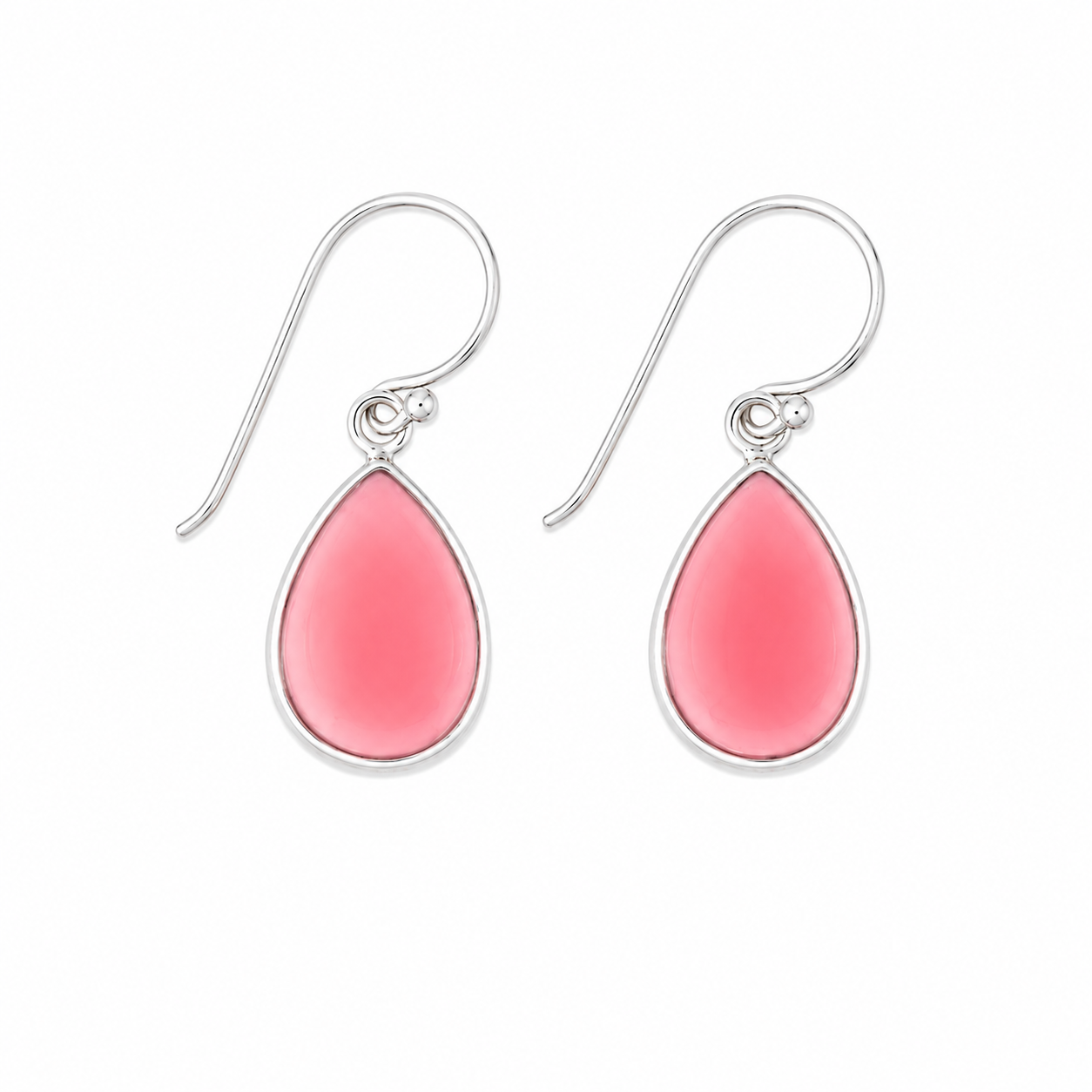27426<br>earring PINK CONCH 10x14mm teardrop 925 - Image 1