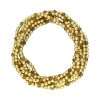 Fashion 404037<br>Fashion bracelet 3mm 18K gold plated brass w/faceted crystal beads - set of 6 -citrine - Thumbnail Image 2
