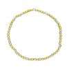 Fashion 404039<br>Fashion bracelet 3mm goldplated brass w/faceted colored beads - set of 6 - clear - Thumbnail Image 1