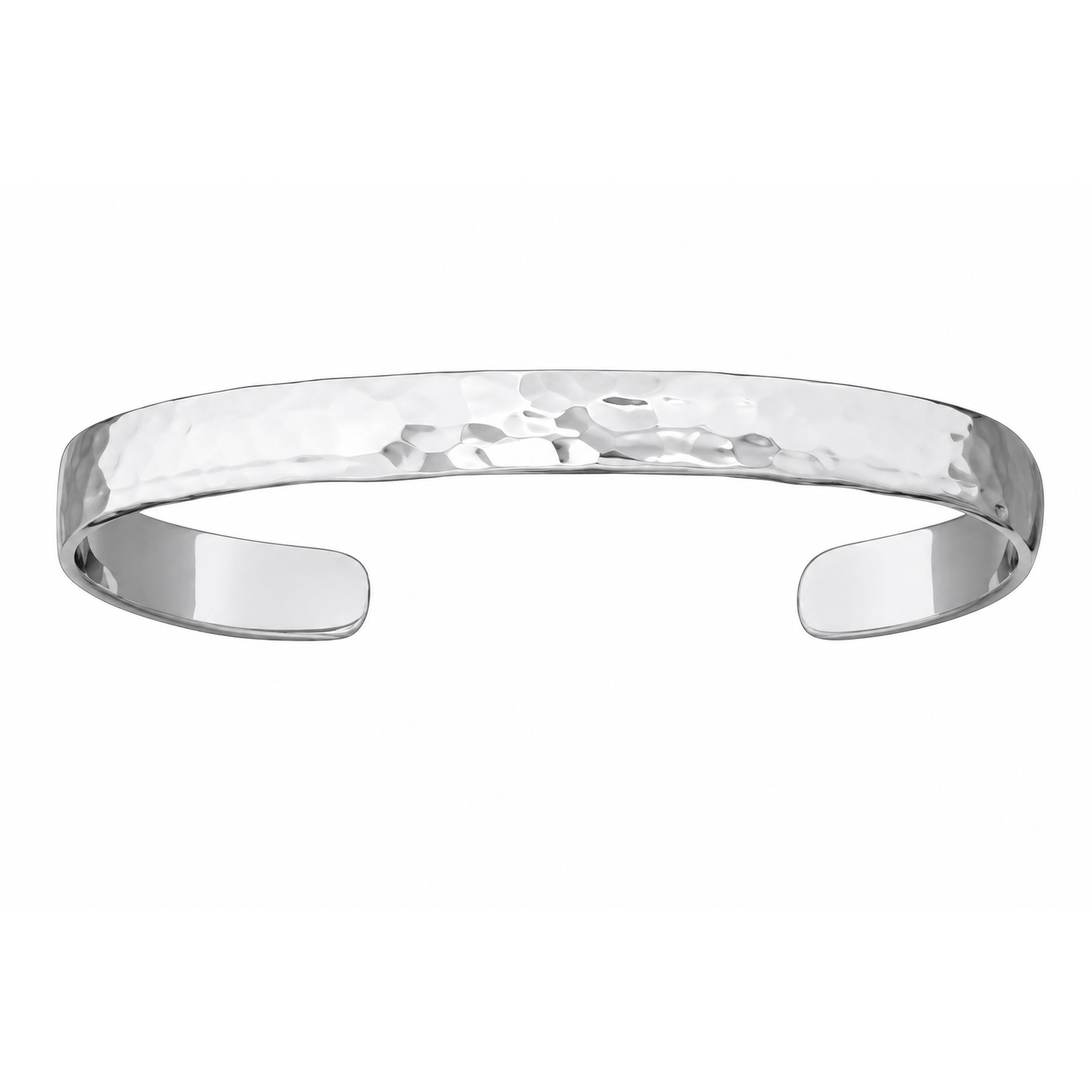 Fashion 41160-SP<br>ACOMO FASHION cuff hammered slightly domed - SILVER PLATED over brass - Image 1