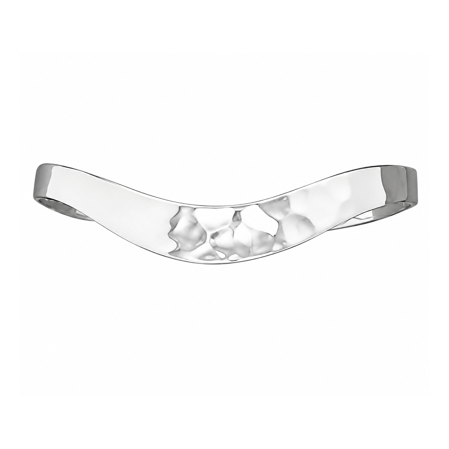Fashion 42958-SP<br>ACOMO FASHION cuff wavy hammered - SILVER PLATED over brass - Image 1