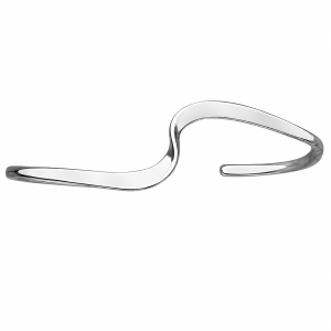 Fashion 43422-SP<br>ACOMO FASHION cuff wave light - SILVER PLATED over brass