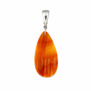 67402<br>pendant SPINY OYSTERteardrop 15x30mm 925