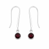 Fashion 82330-SP<br>LUNA FASHION earring round gemstone drop - SILVER PLATED over brass - Thumbnail Image 2