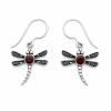 Fashion 82343-SP<br>LUNA FASHION earring dragonfly w/ round - SILVER PLATED over brass - Thumbnail Image 3
