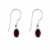 Fashion 82705-SP<br>LUNA FASHION earring double bezel w/ leverback oval 5x7mm - SILVER PLATED over brass - Thumbnail Image 3