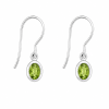 Fashion 82705-SP<br>LUNA FASHION earring double bezel w/ leverback oval 5x7mm - SILVER PLATED over brass - Thumbnail Image 2
