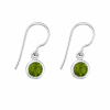 Fashion 82704-SP<br>LUNA FASHION earring double bezel w/ leverback round 6mm - SILVER PLATED over brass - Thumbnail Image 6