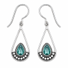 Fashion 82317-SP<br>LUNA FASHION earring gemstone in balinese pendulum - SILVER PLATED over brass - Thumbnail Image 8