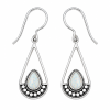 Fashion 82317-SP<br>LUNA FASHION earring gemstone in balinese pendulum - SILVER PLATED over brass - Thumbnail Image 7