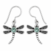Fashion 82343-SP<br>LUNA FASHION earring dragonfly w/ round - SILVER PLATED over brass - Thumbnail Image 7